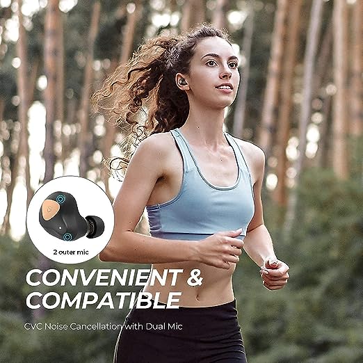SOUNDPEATS TruEngine SE True Wireless Earbuds Bluetooth 5.0 in-Ear Headphones, Earphones Built-in Mic, 500 mAh Battery, 27 Hours Playtime, Qualcomm AptX HD Audio, IPX5 Sweat-Proof (Black) SOUNDPEATS TruEngine SE True Wireless Earbuds Bluetooth 5.0 in-Ear Headphones, Earphones Built-in Mic, 500 mAh Battery, 27 Hours Playtime, Qualcomm AptX HD Audio, IPX5 Sweat-Proof (Black)